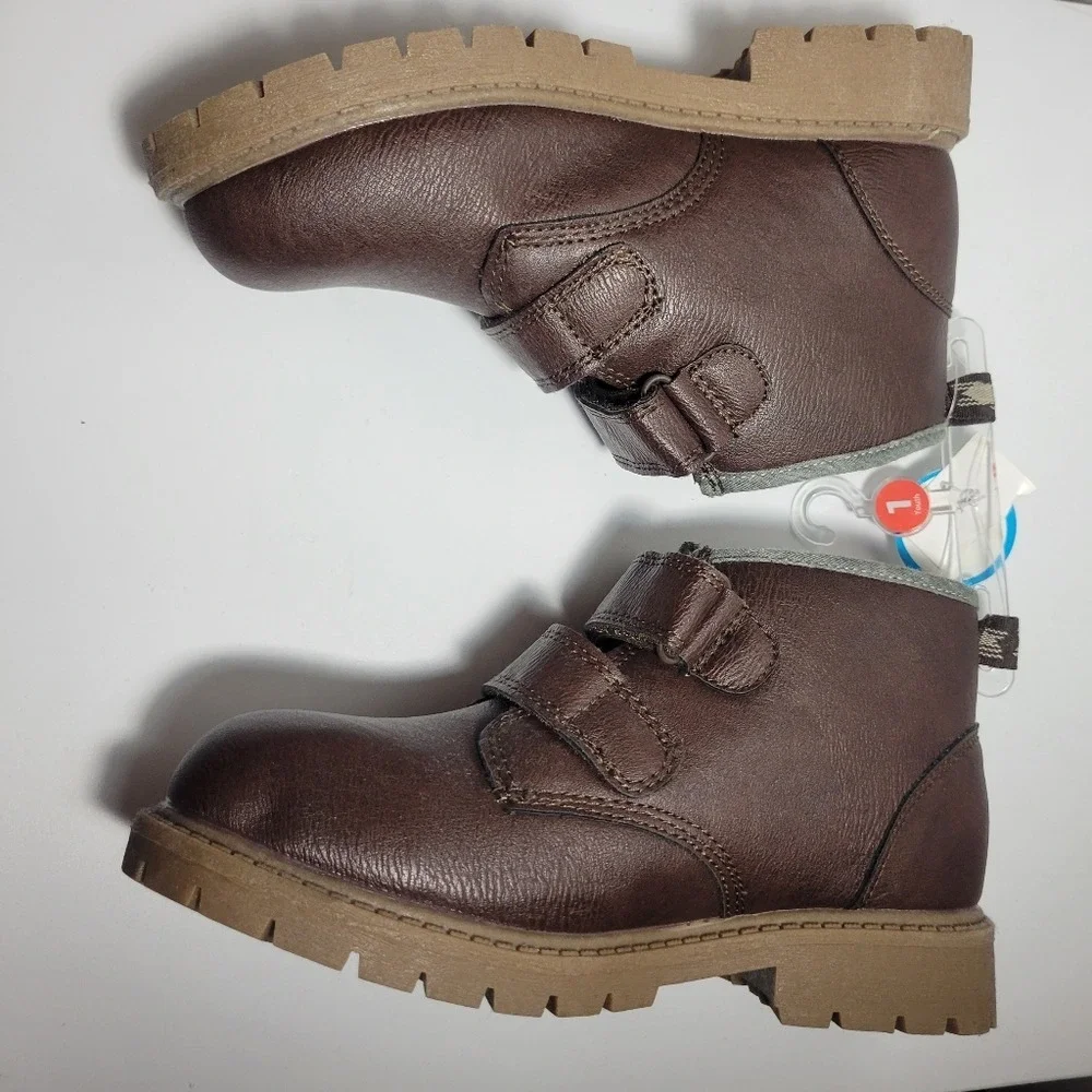 Carter's Toddler Boots Brown Leather Workwear Minimalist Size 1 Little‎ Boy